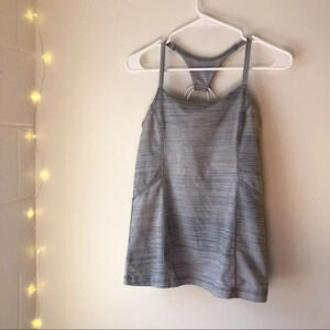 Zella Striped Racerback Detailed Tank Top Small